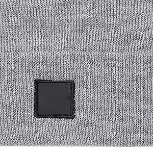 RELEVO INDUSTRIES Gorros de Punto 100% Acrílicos con Bordado 3D e Impresión Digital, Cálidos para Invierno, Unisex, Casuales, de Color Sólido - Product Image 6