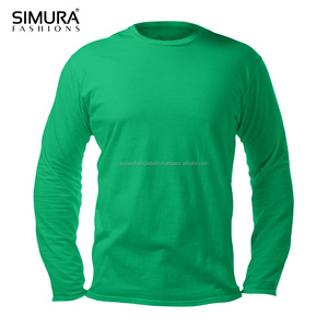 เสื้อยืดแขนยาวทรงหลวม คอโอ ผ้าคอตตอน/โพลีเอสเตอร์ สีพื้น ดีไซน์ทันสมัย สั่งผลิตได้ตามแบบ OEM สำหรับผู้ชาย - Product Image 5
