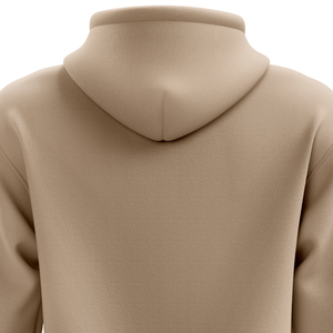 Sweat à capuche décontracté pour homme 100 % polyester épais, coupe droite à épaules tombantes, avec cordon de serrage, brodé, vente en gros ODM - Product Image 3