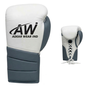 Gants de boxe Askar Wear Ind en cuir PU, à lacets, pour entraînement, pour adultes, à doigts entiers, respirants - Product Image 3