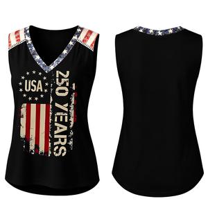 Camiseta sin mangas personalizada para mujer, cuello redondo, ecológica, con serigrafía, informal, transpirable, tejida, 95% nailon, con logo frontal. - Product Image 6