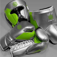 Ensemble de boxe professionnel sur mesure fabriqué en usine, best-seller, en cuir PU de haute qualité, protecteur et écologique