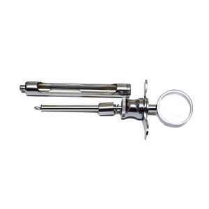 Reusable Stainless Steel Dental Instrument Syringe & Gun for Animal Health Diagnosis (<b>Cats</b> Dogs Horses) - Product Image 2
