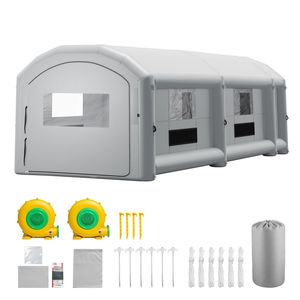 Cabine de peinture gonflable portable 39x16x13 pieds avec souffleurs 950W+1100W et grande zone de filtration en coton pour le changement de filtre - Product Image 1