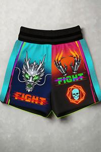 Shorts de boxe en polyester respirants avec design graphique personnalisé, logo brodé, vêtements d'entraînement, taille personnalisée - Product Image 4