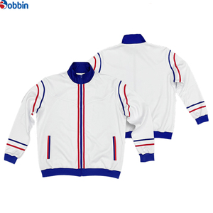 Customized Hot Selling Custom Sportswear Polyester <b>Mens</b> Stripes <b>Jackets</b> & Pants <b>White</b> Training Set Unisex Tracksuit Autumn Wear - Product Image 4