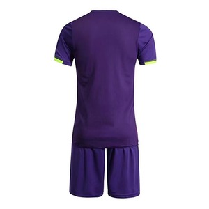 Ensemble de maillots de football pour hommes à manches courtes, sublimé, anti-humidité, coupe classique, toutes saisons, 100 % polyester, col en V, extensible dans quatre directions - Product Image 2