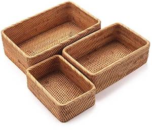 Vietnam Handmade Rattan <b>Basket</b> Durable Natural Storage <b>Basket</b> with Custom Size - Product Image 6