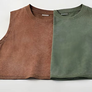 Débardeur de sport premium pour homme, sans manches, 180 GSM, 100% coton, respirant, extensible, pour la musculation et l'entraînement, fabriqué par le fabricant - Product Image 1