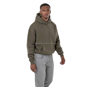 Sudadera con Capucha de Tela Francesa Simple, Sudadera Holgada de Manga Larga, Diseño de Moda Urbana, 100% Algodón, Invierno - Product Image 1