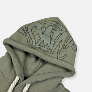 Ensemble de survêtement d'hiver respirant pour homme, gris, à capuche, avec logo rose et cordon de serrage, tenue décontractée, sweat-shirt et pantalon longs - Product Image 4