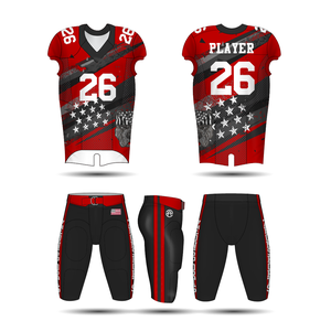 Tenue d'entraînement de football personnalisée 2026 pour adultes – Ensemble de sport de football américain par sublimation à transfert thermique (short inclus) - Product Image 1