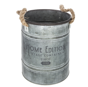 Pots à fleurs en zinc avec revêtement en poudre noire, pots à fleurs décoratifs vintage pour la maison et le jardin, pots en métal pour la décoration du jardin - Product Image 6