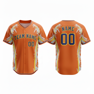 Vêtements de sport en polyester respirant, à séchage rapide, antibactérien, anti-UV, haute performance, uniforme de baseball personnalisé imprimé par transfert thermique - Product Image 3