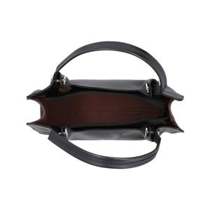 Premium Black Genuine Leather Minimalist Shoulder Tote Bag for Women Elegant Structured Handbag with <b>Top</b> Handle - Product Image 5