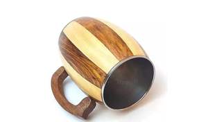 Tasses en bois contemporaines conçues pour les maisons modernes recherchant des alternatives durables aux articles de vaisselle en céramique - Product Image 3