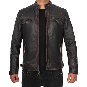 Veste en cuir pour homme Fournisseur direct d'usine Vestes en cuir de grande taille avec logo personnalisé et design à bas prix pour hommes - Product Image 6