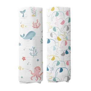 Lot de 3 serviettes de bain à capuche pour bébé en mousseline de coton et bambou, douces, respirantes, pour nouveau-né, imprimées sur mesure, vente en gros - Product Image 4