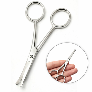 Ciseaux à cuticules en acier inoxydable, lame droite, ciseaux professionnels pour la beauté des ongles, ciseaux pour hommes, soin des ongles - Product Image 3