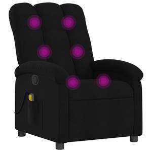 Fauteuil de massage inclinable noir - Product Image 2