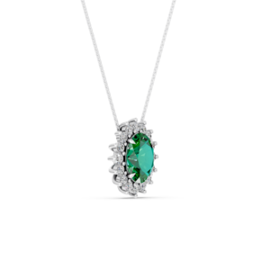 Collier en argent 925 avec diamant de laboratoire pour femme, certifié IGI, RJC, ODM, OEM, fabricant éthique de bijoux fins, vente en gros NK706689 - Product Image 3