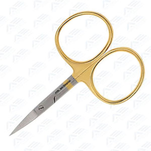 Ciseaux professionnels pour la pêche à la mouche, 3,5 pouces, demi-or, acier inoxydable, lame tranchante, ciseaux de précision pour la pêche à la mouche - Product Image 5