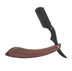 Navaja de Afeitar Profesional Plegable con Mango de Madera, Antioxidante, para Afeitado Preciso, Dispositivo de Peluquería y Barbería - Product Image 3
