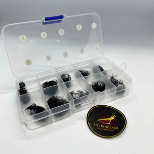 Mixed Length Korean PBT Lash Cashmere Premade Fans Loose Base Whispie Lash Extensions Premade Individual Eyelashes Custom Box - Product Image 2