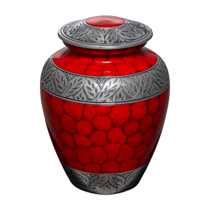 Classic style adult cremation <b>urn</b> for human ashes <b>large</b> memorial <b>urn</b> sturdy construction secure lid graceful tribute piece - Product Image 1