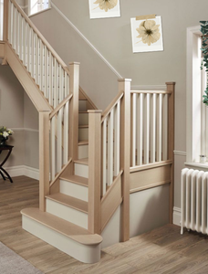 Cubiertas de Poste de Escalera de Madera Maciza de Roble Rojo con Diseños Minimalistas, Forma Piramidal, Ecológicas, Duraderas, Fáciles de Instalar, Accesorios Modernos para Escaleras - Product Image 6