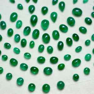 Esmeralda Natural Swat Cabujón, Gema Suelta de Alta Calidad, Esmeralda Verde Cabujón, Lote al por Mayor - Product Image 1