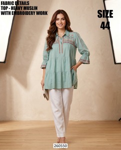 Grace <b>white</b> Kurti - Product Image 2