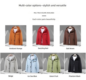 Chaqueta Deportiva Impermeable, Transpirable y Resistente al Viento para Parejas, de Lona Ecológica Acolchada, para Invierno, Venta al Por Mayor - Product Image 1