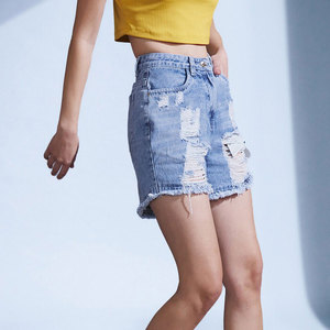 Conjunto de Verano para Mujer, Shorts de Mezclilla con Estampado Láser, Chic y Casual, Shorts de Mezclilla de Tendencia Urbana para Mujer - Product Image 6