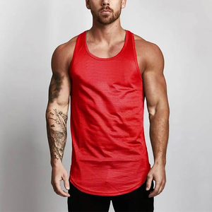 Men's Casual Workout Tank Tops Gym Sleeveless V-Neck Shirts Breathable Knitted Muscle <b>T</b>-Shirts 100% Polyester Solid - Product Image 4