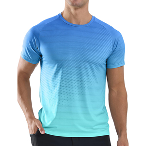 Camisetas Deportivas de Malla de Manga Corta para Hombre, de Alto Rendimiento, para Fisicoculturismo, Entrenamiento Muscular, Venta al Por Mayor, Personalizadas con Impresión - Product Image 3