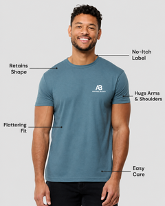 Camiseta de Manga Corta Casual para Hombre, Marca AMY, 100% Algodón, Corte Regular, Lisa, con Logotipo Personalizado al por Mayor - Product Image 1