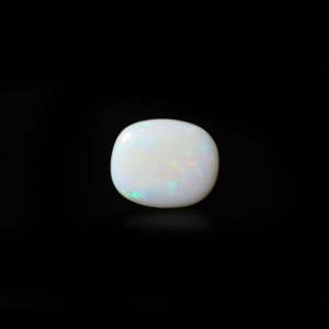 Natural Larimar Amber Opal Loose Gemstone 7.4 Carat Pear Oval Shape for Fine Jewelry - Product Image 1