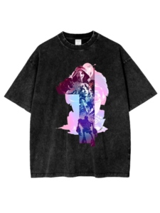 Camiseta Unisex Vintage Lavada Personalizada – Estilo Retro Envejecido con Estampado Digital, Camiseta Oversize de Streetwear - Product Image 2