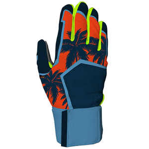 High Quality Baseball Batting Gloves Soft Leather Palm Anti Slip Grip Gloves for Baseball Practice and <b>Game</b> Use - Product Image 2