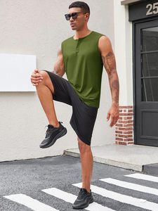 Débardeurs vintage 100 % coton personnalisés pour hommes – T-shirts sans manches amples pour le fitness - Product Image 5