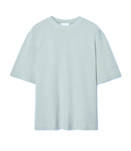 T-shirt à manches courtes en coton côtelé pour homme, col rond, respirant, vêtements décontractés pour homme, logo personnalisé - Product Image 4