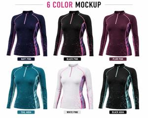 Haut de protection anti-UV à manches longues pour femme, couleurs personnalisées, impression numérique, écologique, séchage rapide, en Spandex et Polyester, idéal pour la natation - Vente chaude - Product Image 6