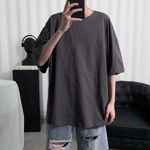 เสื้อยืดผู้ชายไซส์ใหญ่พิเศษ ขายดีประจำฤดูร้อน คอกลม ผ้าฝ้าย 100% เสื้อโอเวอร์ไซส์ คุณภาพสูง - Product Image 3