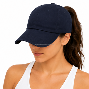 Gorra de Béisbol Unisex Azul Marino de 6 Paneles, Deportiva, 100% Algodón Twill, Color Sólido, Ajustable, Casual, para Adultos, para Todas las Estaciones - Product Image 1