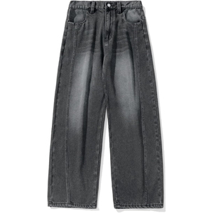 Men Oversized Streetwear Jeans Wide Leg Loose Washed Denim <b>Hip</b> Hop Casual Pants Fashion - Product Image 6