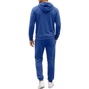 ชุดวอร์มผู้ชายสไตล์คลาสสิคใหม่สำหรับฤดูใบไม้ร่วงและฤดูหนาว - ชุดกีฬาแบบมีฮู้ด ไซส์พลัสลำลอง ผ้าฝ้าย 100% ระบายอากาศได้ดี พิมพ์ลาย แห้งเร็ว - Product Image 2