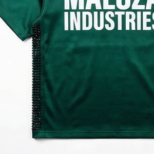 Camiseta Extra Grande de Algodón Mercerizado con Acabado Brillante, Estilo Casual, Resistente a las Arrugas, de Secado Rápido, Camiseta de Alta Calidad para Hombre de Negocios - Product Image 2