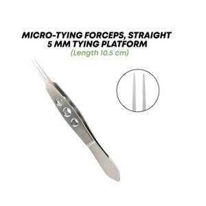 Kit Quirúrgico Oftálmico para Pterigio, 10 Piezas, Instrumentos de Microcirugía Ocular de Acero Inoxidable para Uso Ortopédico Equino, Marca SURGINEXA - Product Image 6