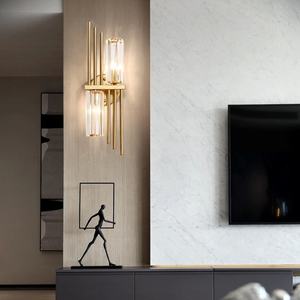 Villa Duplex Licht Luxus Kristall Wand lampe Korridor Treppe Dekoration Doppelkopf Kristall - Product Image 3